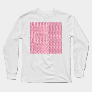 Knit Wave Raspberry Long Sleeve T-Shirt